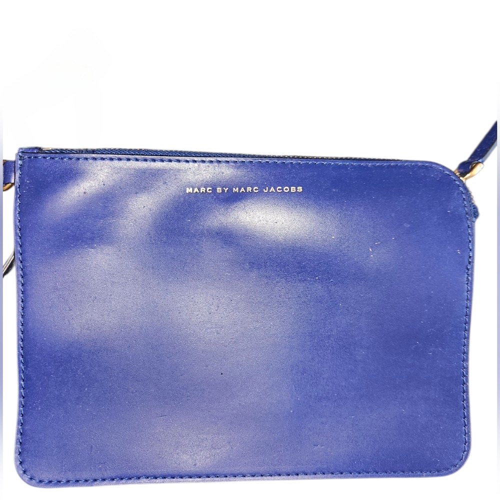 Marc By Marc Jacobe Blue Leather Metropolitote Perforated Tote Bag - Picture 6 of 11
